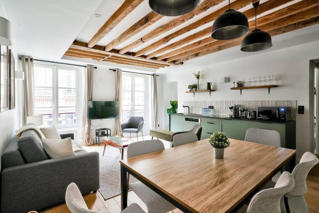 Magnifique Appartement Pour 6 - Montorgueil Parigi Esterno foto