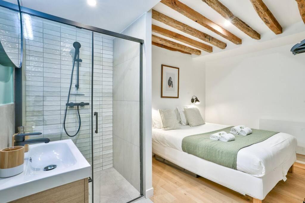 Magnifique Appartement Pour 6 - Montorgueil Parigi Esterno foto