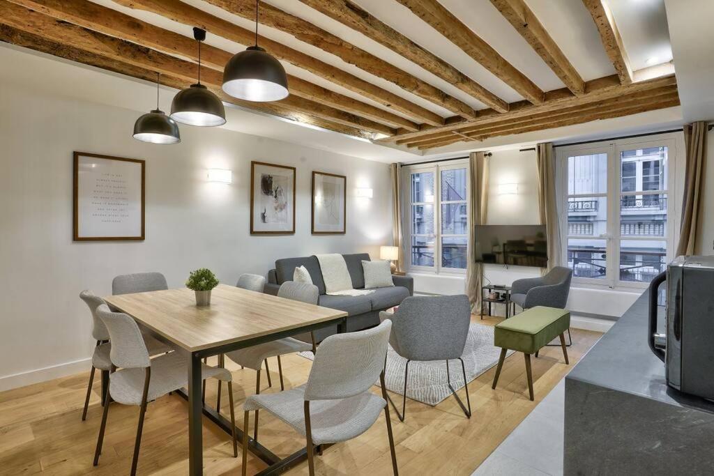 Magnifique Appartement Pour 6 - Montorgueil Parigi Esterno foto